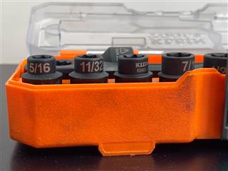 KLEIN KNECT 3/8 IN. DRIVE IMPACT PASS THROUGH SOCKET SET W/ MODBOX CASE (65400)